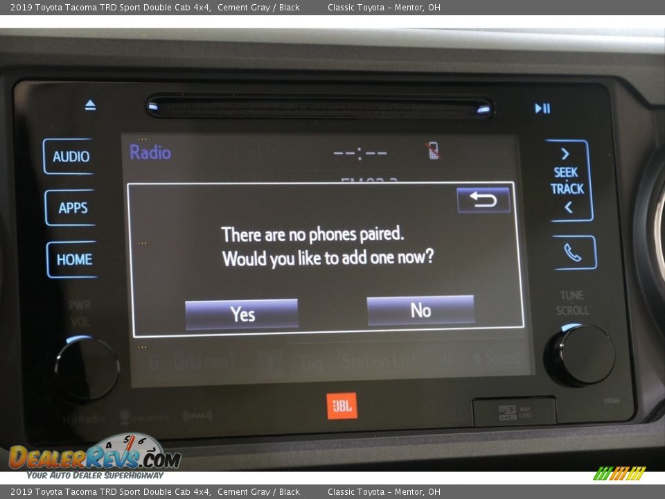 2019 Toyota Tacoma TRD Sport Double Cab 4x4 Cement Gray / Black Photo #12