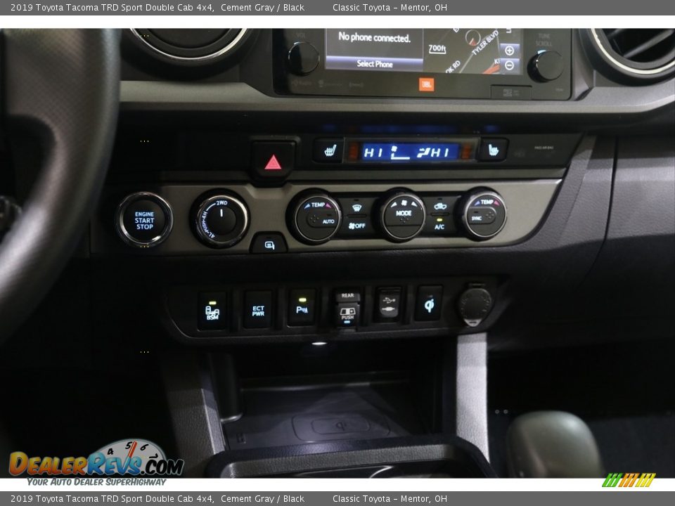 2019 Toyota Tacoma TRD Sport Double Cab 4x4 Cement Gray / Black Photo #14