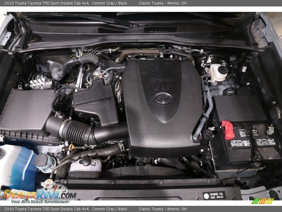 2019 Toyota Tacoma TRD Sport Double Cab 4x4 Cement Gray / Black Photo #20