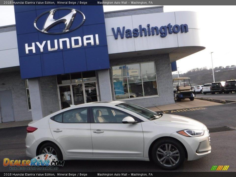 2018 Hyundai Elantra Value Edition Mineral Beige / Beige Photo #2