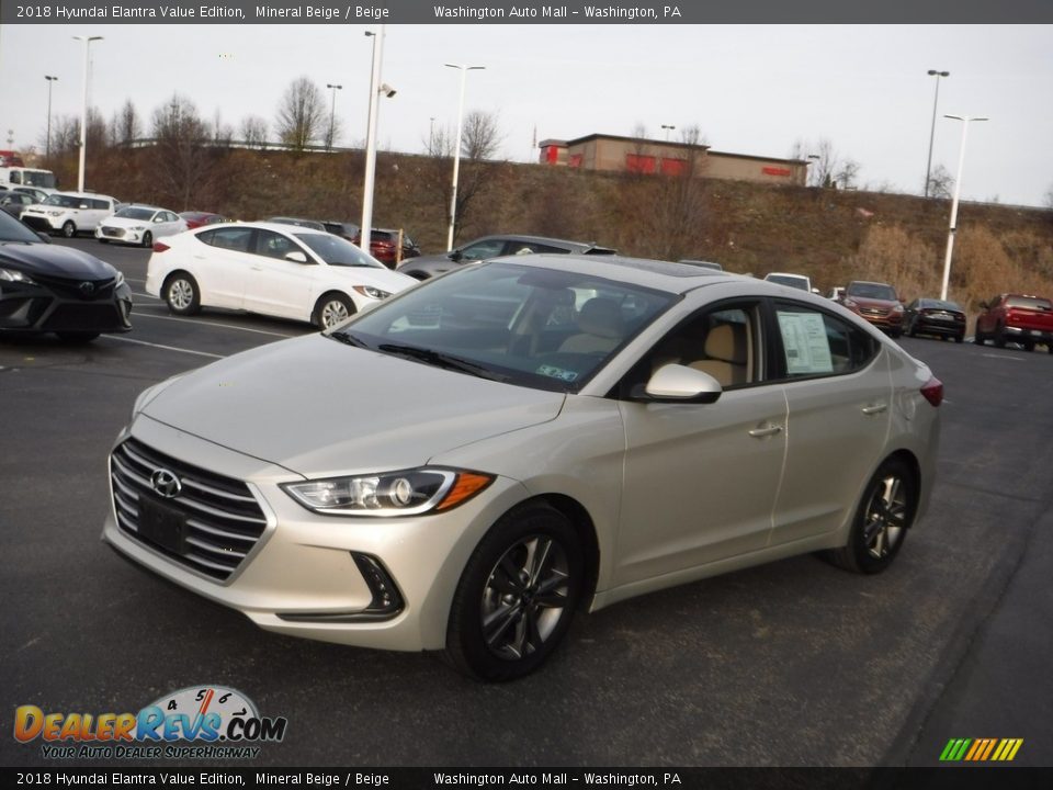 2018 Hyundai Elantra Value Edition Mineral Beige / Beige Photo #6