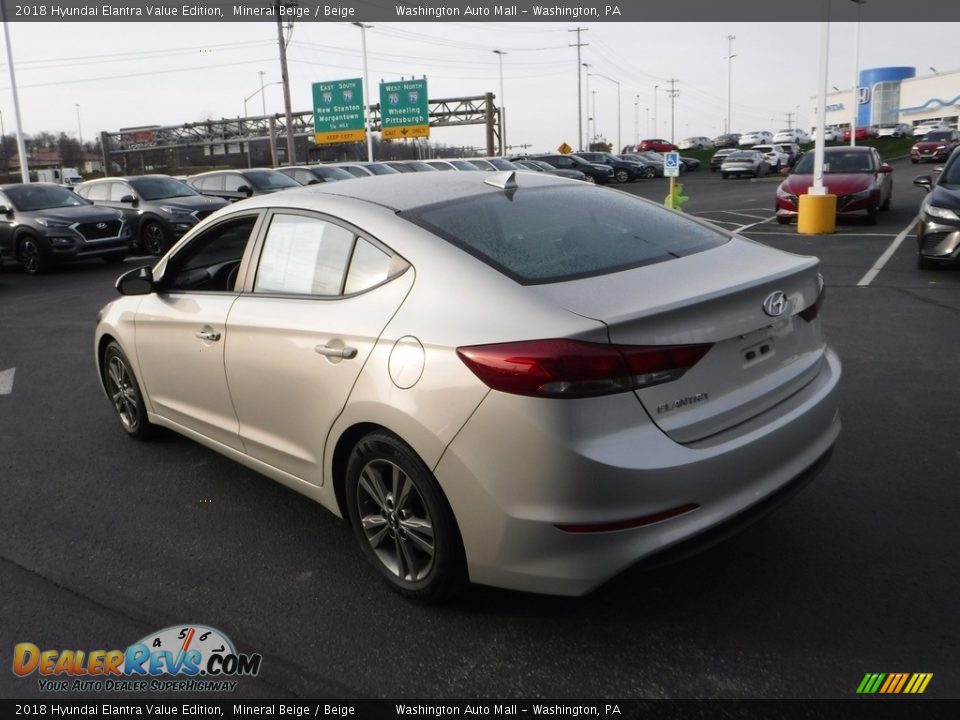 2018 Hyundai Elantra Value Edition Mineral Beige / Beige Photo #8