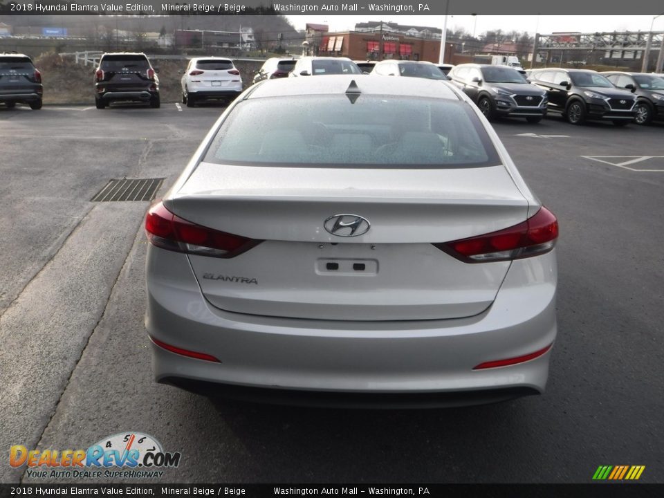 2018 Hyundai Elantra Value Edition Mineral Beige / Beige Photo #9