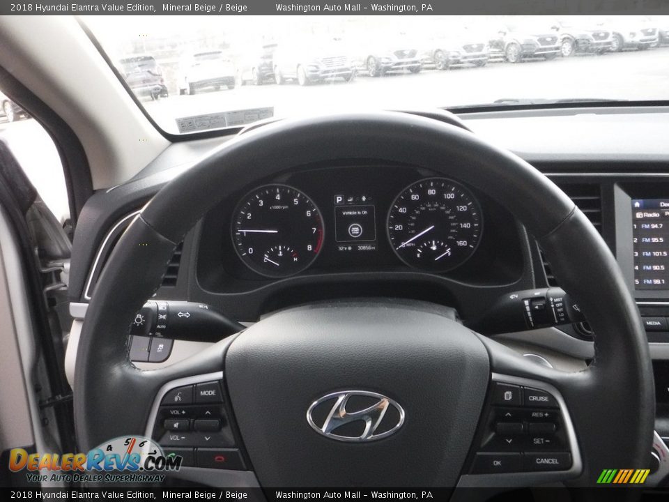 2018 Hyundai Elantra Value Edition Mineral Beige / Beige Photo #24