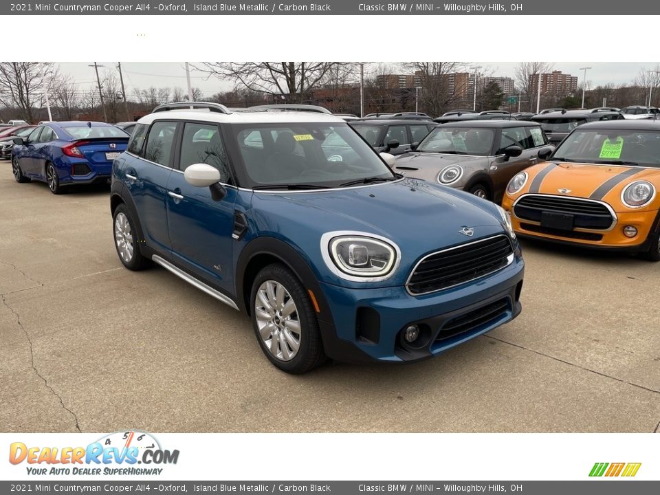 2021 Mini Countryman Cooper All4 -Oxford Island Blue Metallic / Carbon Black Photo #1