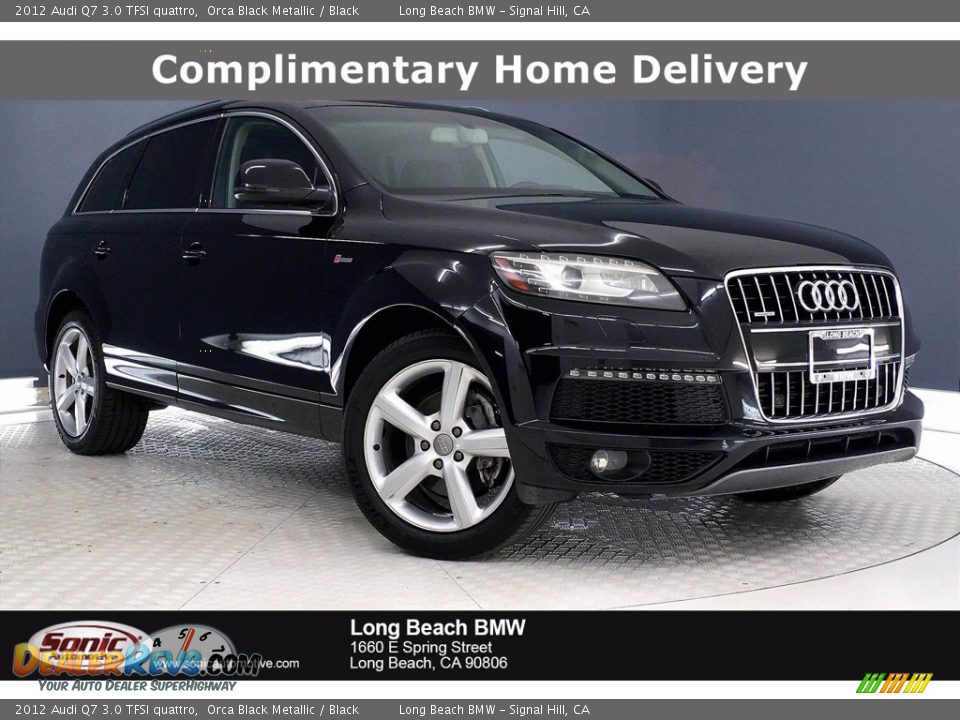 2012 Audi Q7 3.0 TFSI quattro Orca Black Metallic / Black Photo #1