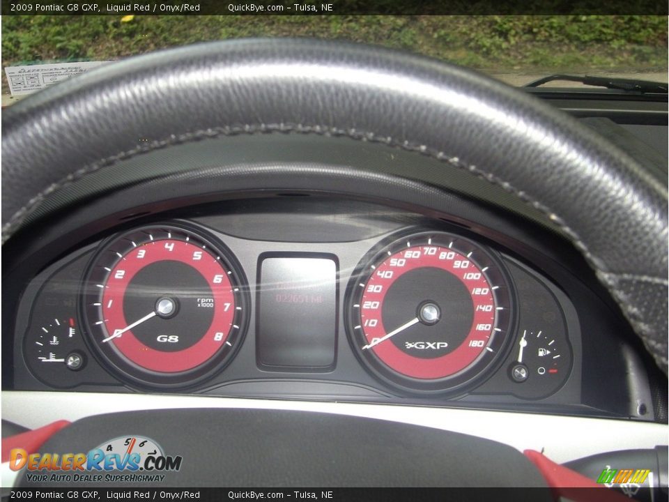 2009 Pontiac G8 GXP Liquid Red / Onyx/Red Photo #10