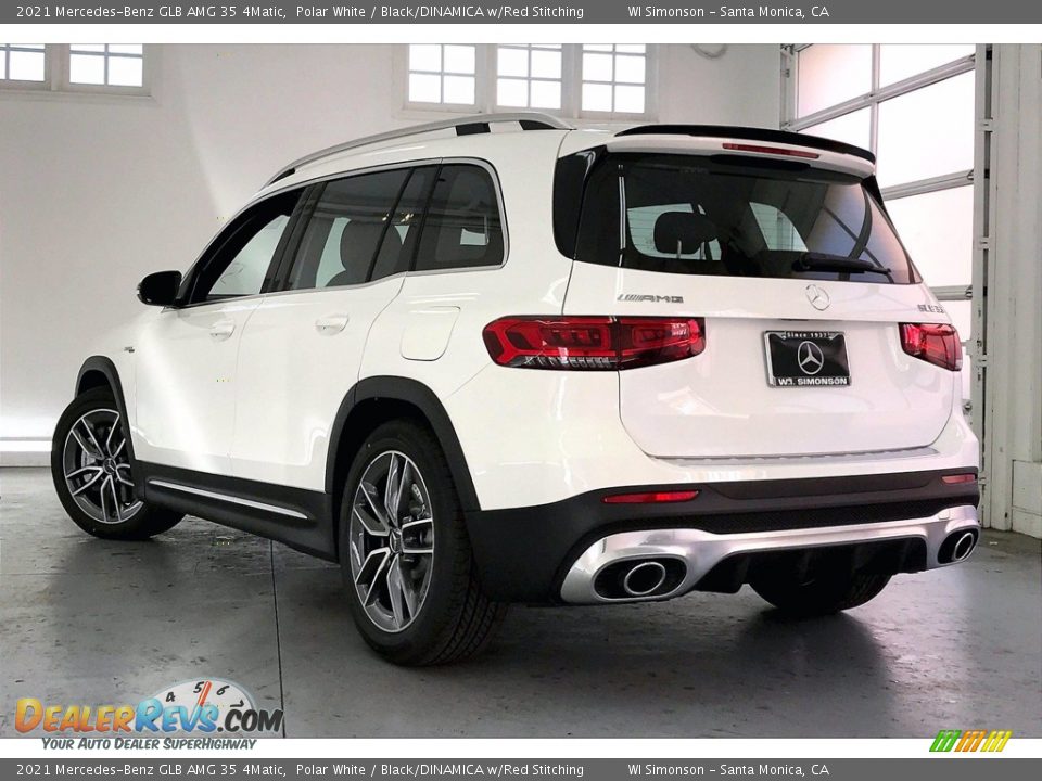 2021 Mercedes-Benz GLB AMG 35 4Matic Polar White / Black/DINAMICA w/Red Stitching Photo #2