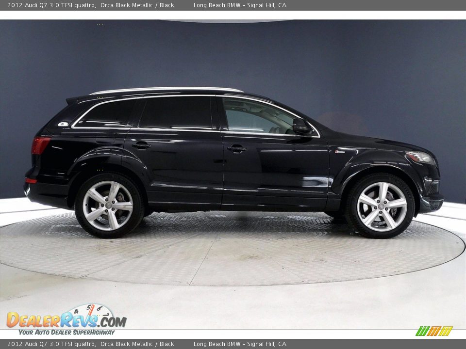 2012 Audi Q7 3.0 TFSI quattro Orca Black Metallic / Black Photo #14