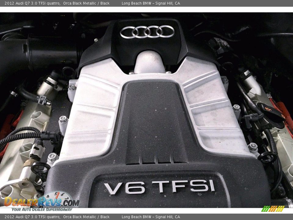 2012 Audi Q7 3.0 TFSI quattro Orca Black Metallic / Black Photo #35