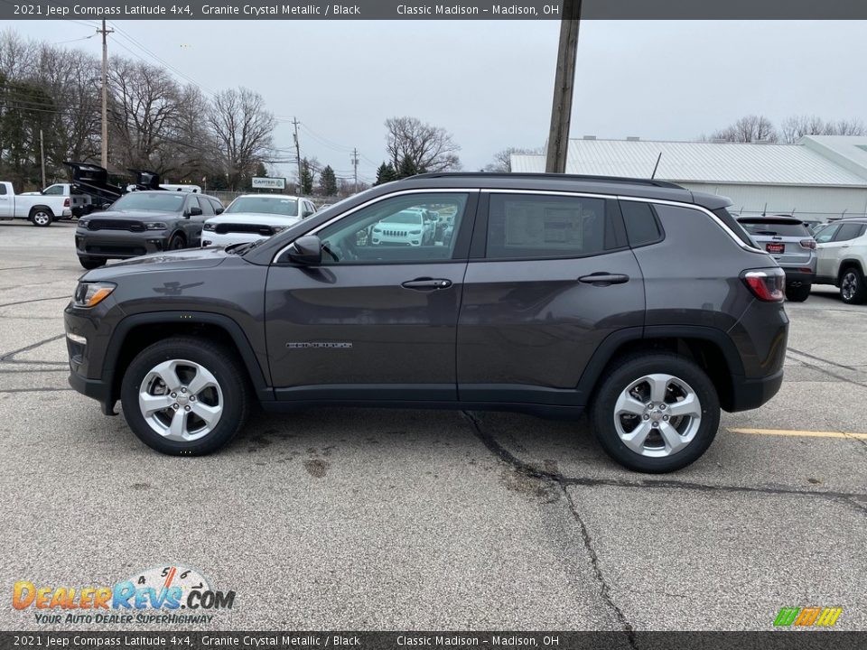 2021 Jeep Compass Latitude 4x4 Granite Crystal Metallic / Black Photo #8