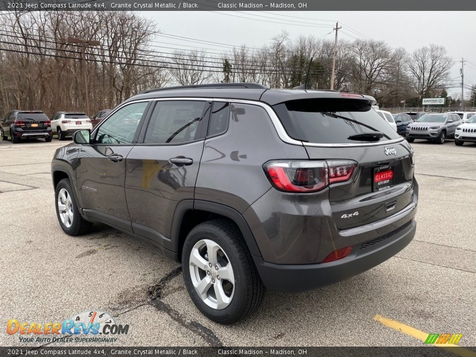 2021 Jeep Compass Latitude 4x4 Granite Crystal Metallic / Black Photo #9