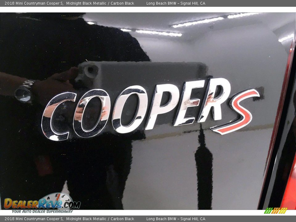 2018 Mini Countryman Cooper S Midnight Black Metallic / Carbon Black Photo #7
