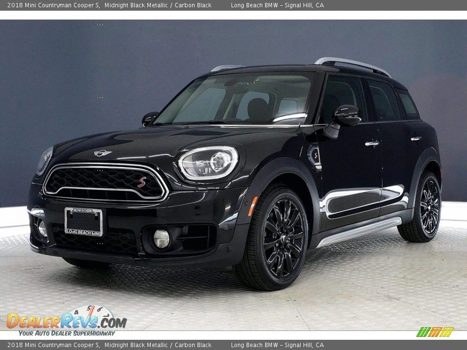 2018 Mini Countryman Cooper S Midnight Black Metallic / Carbon Black Photo #12