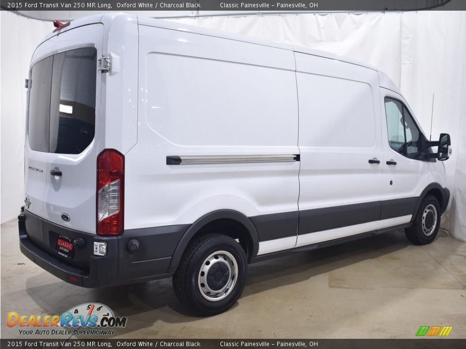 2015 Ford Transit Van 250 MR Long Oxford White / Charcoal Black Photo #2