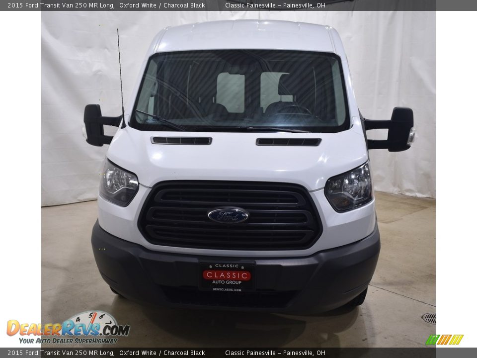 2015 Ford Transit Van 250 MR Long Oxford White / Charcoal Black Photo #4