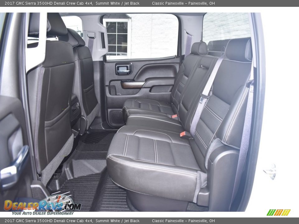 Rear Seat of 2017 GMC Sierra 3500HD Denali Crew Cab 4x4 Photo #8