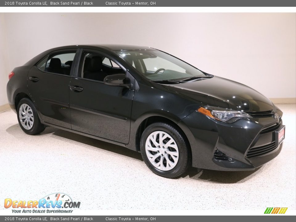 2018 Toyota Corolla LE Black Sand Pearl / Black Photo #1