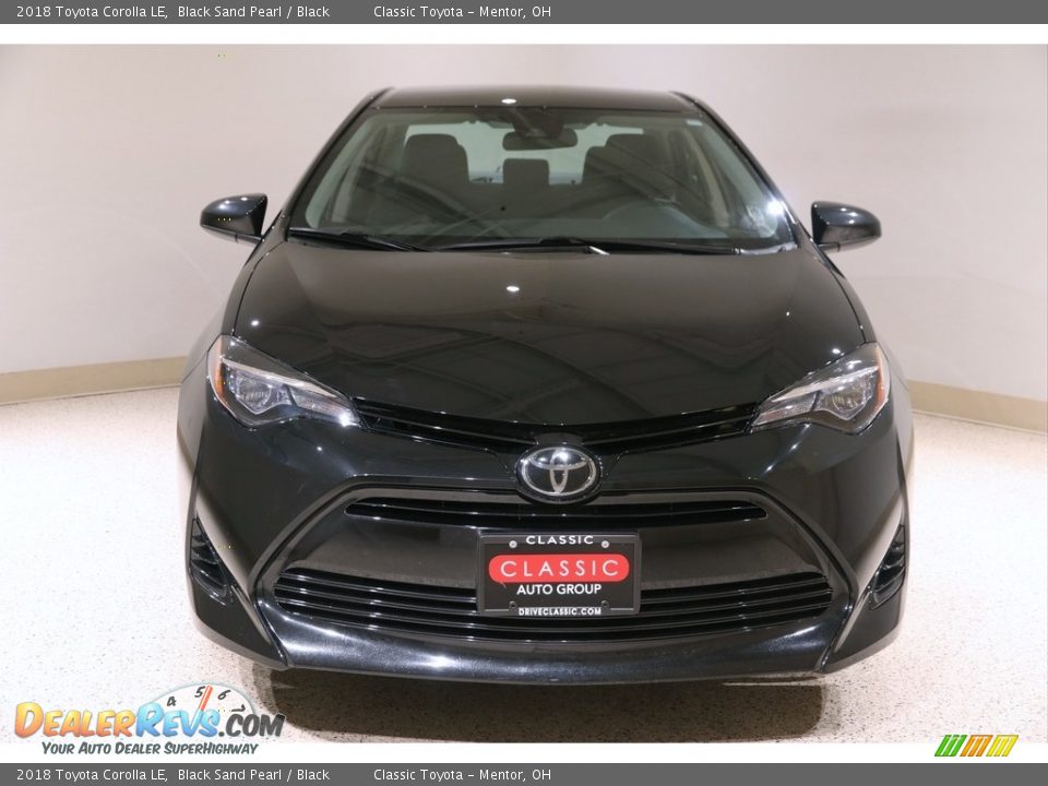2018 Toyota Corolla LE Black Sand Pearl / Black Photo #2