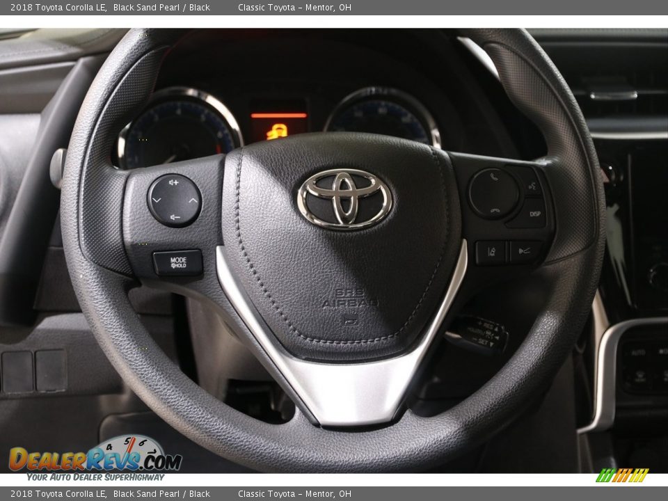 2018 Toyota Corolla LE Black Sand Pearl / Black Photo #7