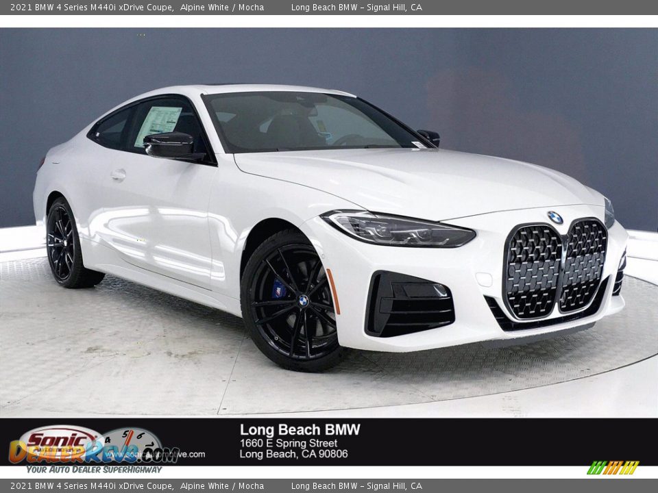 2021 BMW 4 Series M440i xDrive Coupe Alpine White / Mocha Photo #1