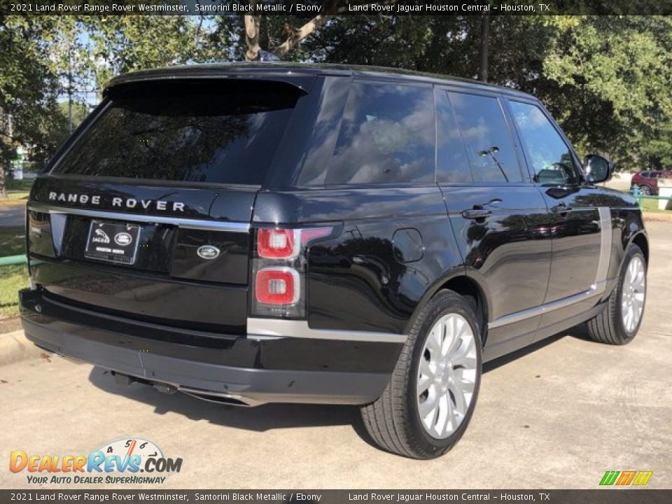 2021 Land Rover Range Rover Westminster Santorini Black Metallic / Ebony Photo #3