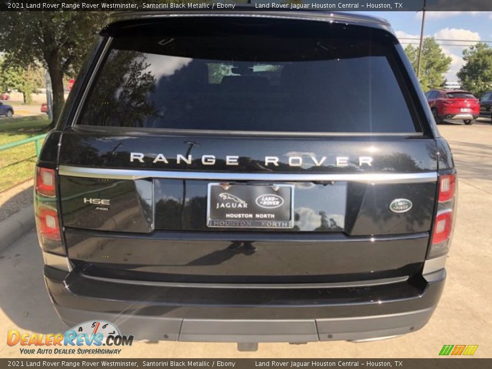 2021 Land Rover Range Rover Westminster Santorini Black Metallic / Ebony Photo #10