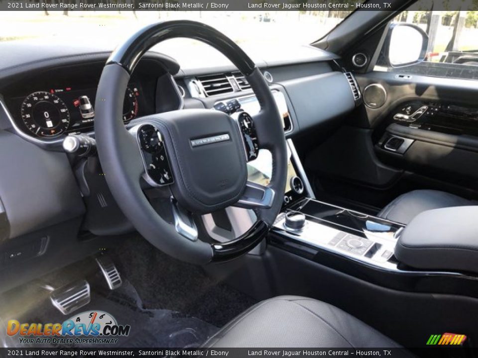 2021 Land Rover Range Rover Westminster Santorini Black Metallic / Ebony Photo #15