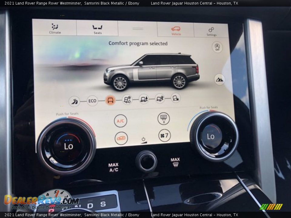 2021 Land Rover Range Rover Westminster Santorini Black Metallic / Ebony Photo #25