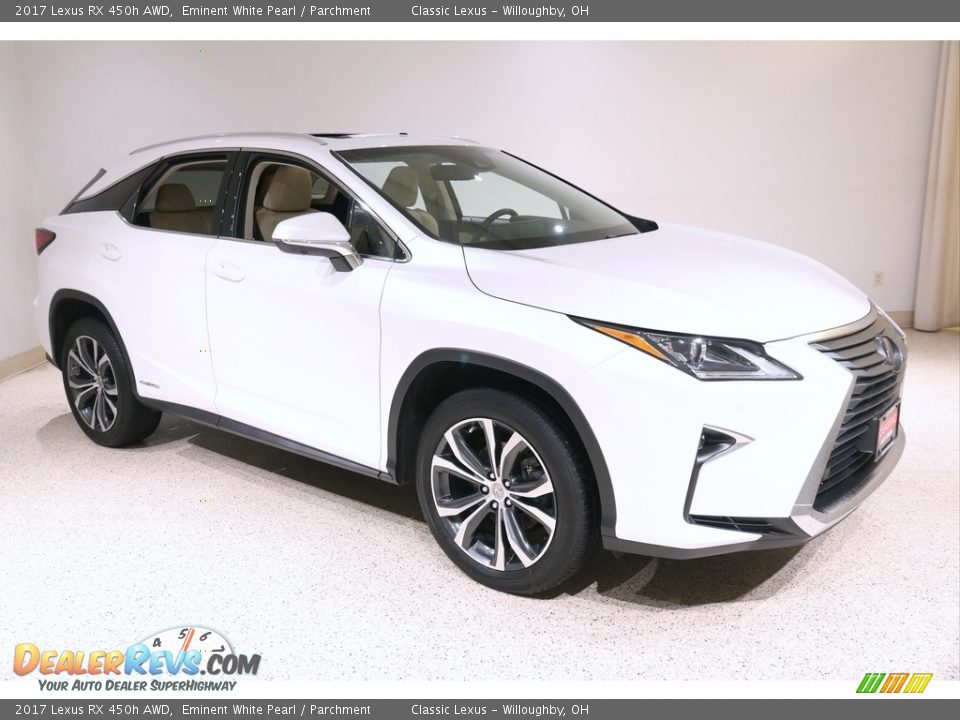 2017 Lexus RX 450h AWD Eminent White Pearl / Parchment Photo #1