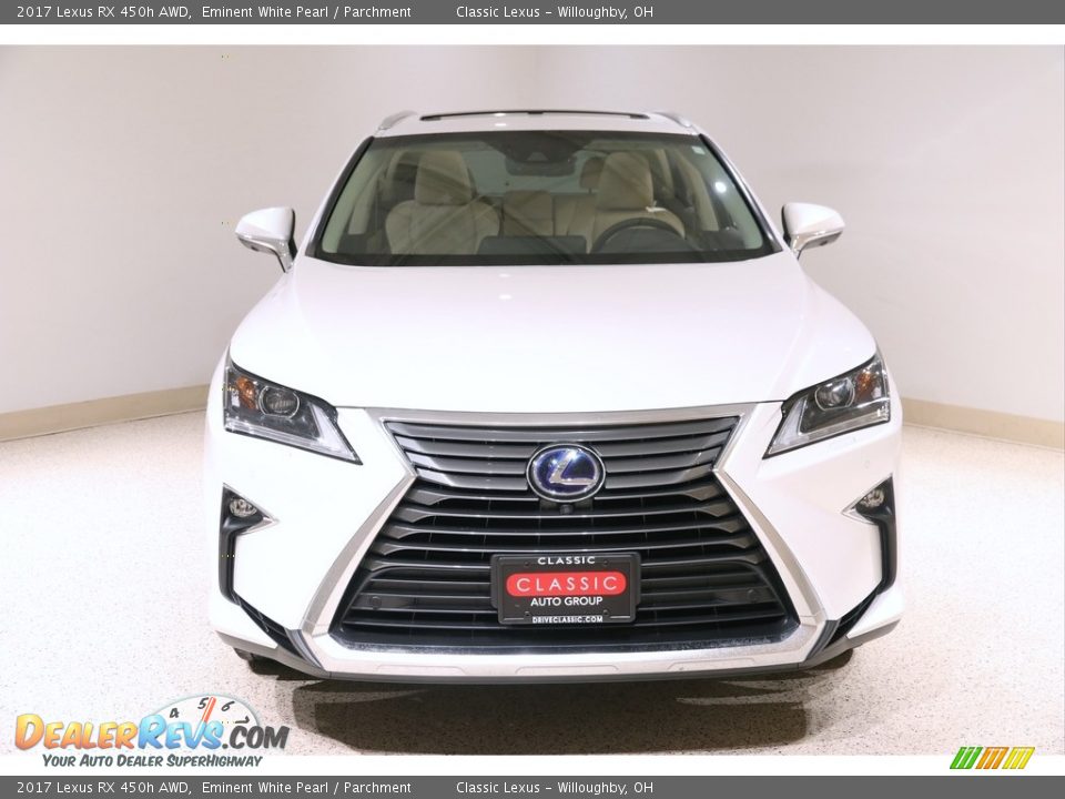 2017 Lexus RX 450h AWD Eminent White Pearl / Parchment Photo #2