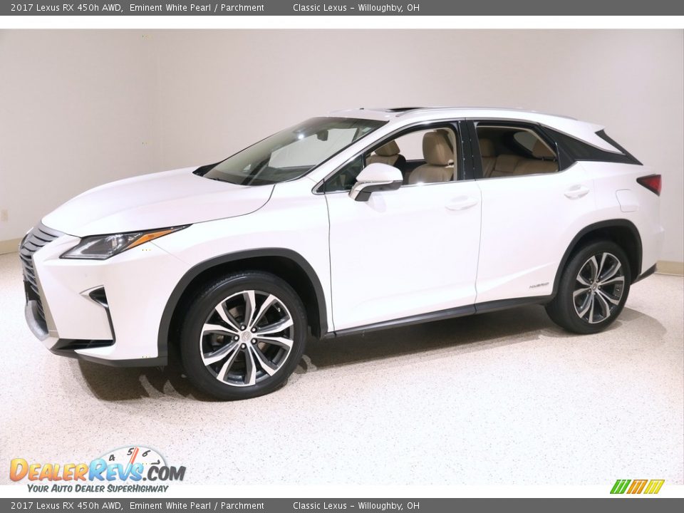 2017 Lexus RX 450h AWD Eminent White Pearl / Parchment Photo #3