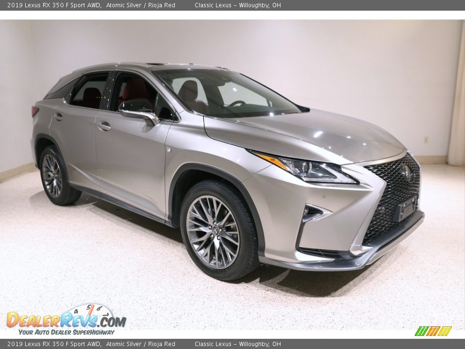 2019 Lexus RX 350 F Sport AWD Atomic Silver / Rioja Red Photo #1