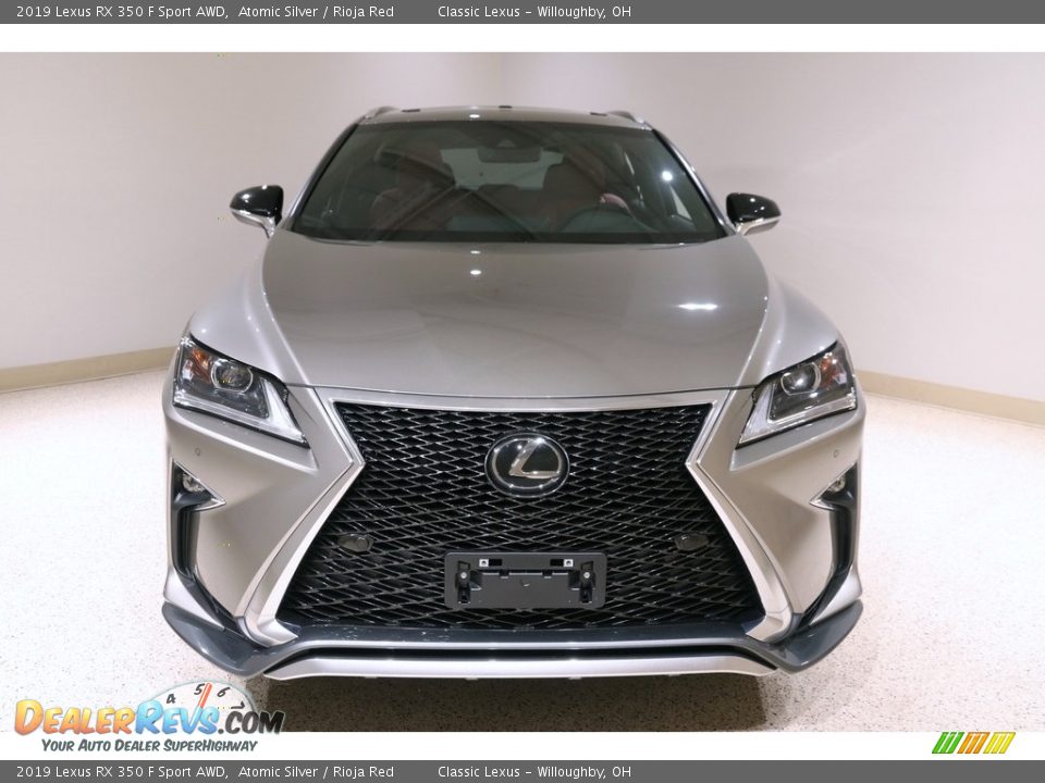 2019 Lexus RX 350 F Sport AWD Atomic Silver / Rioja Red Photo #2