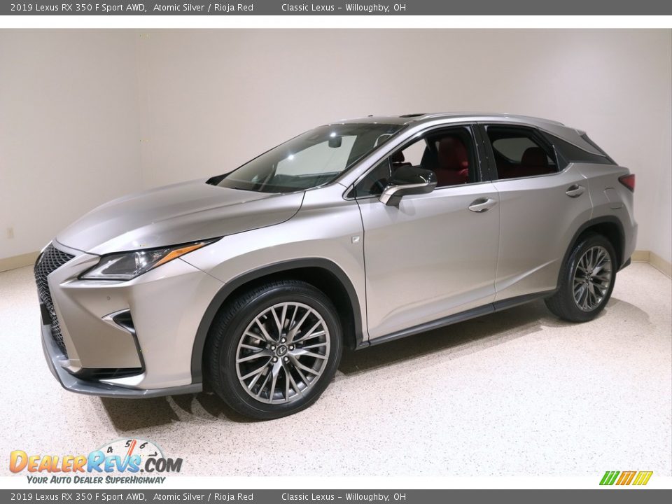 2019 Lexus RX 350 F Sport AWD Atomic Silver / Rioja Red Photo #3