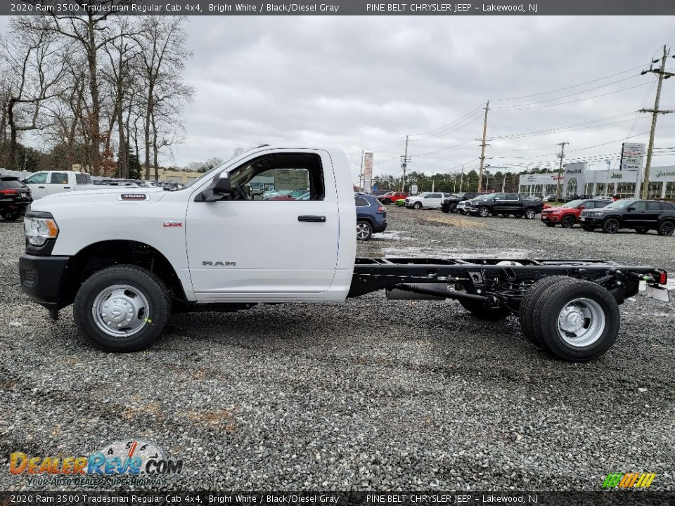 2020 Ram 3500 Tradesman Regular Cab 4x4 Bright White / Black/Diesel Gray Photo #4