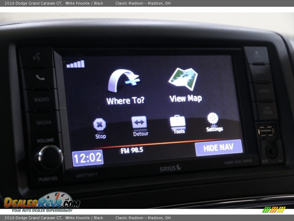 2019 Dodge Grand Caravan GT White Knuckle / Black Photo #12