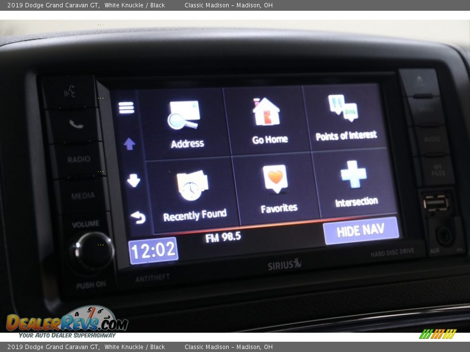 2019 Dodge Grand Caravan GT White Knuckle / Black Photo #13