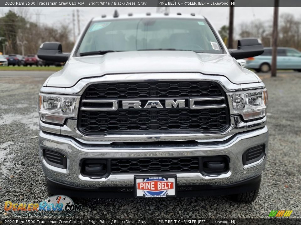 2020 Ram 3500 Tradesman Crew Cab 4x4 Bright White / Black/Diesel Gray Photo #3