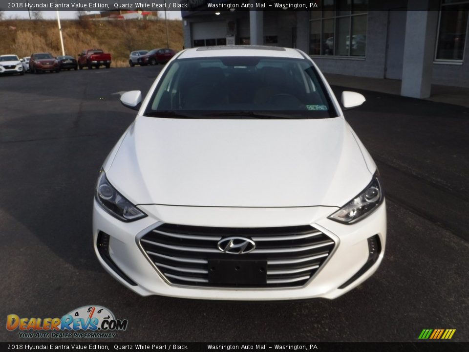 2018 Hyundai Elantra Value Edition Quartz White Pearl / Black Photo #5