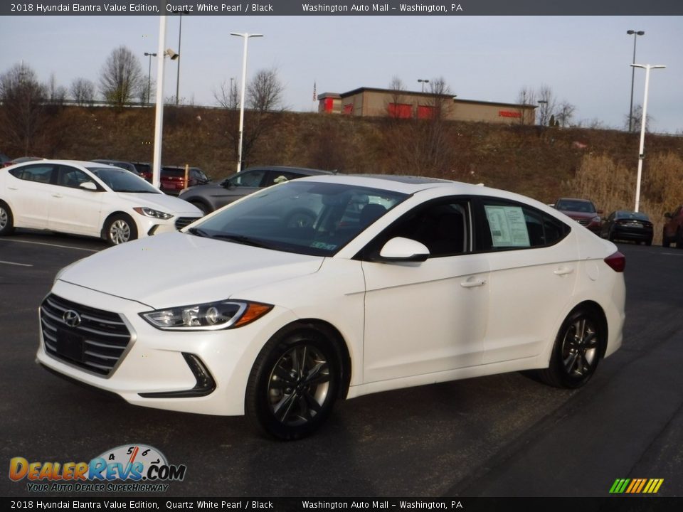 2018 Hyundai Elantra Value Edition Quartz White Pearl / Black Photo #6