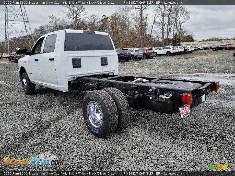 2020 Ram 3500 Tradesman Crew Cab 4x4 Bright White / Black/Diesel Gray Photo #6