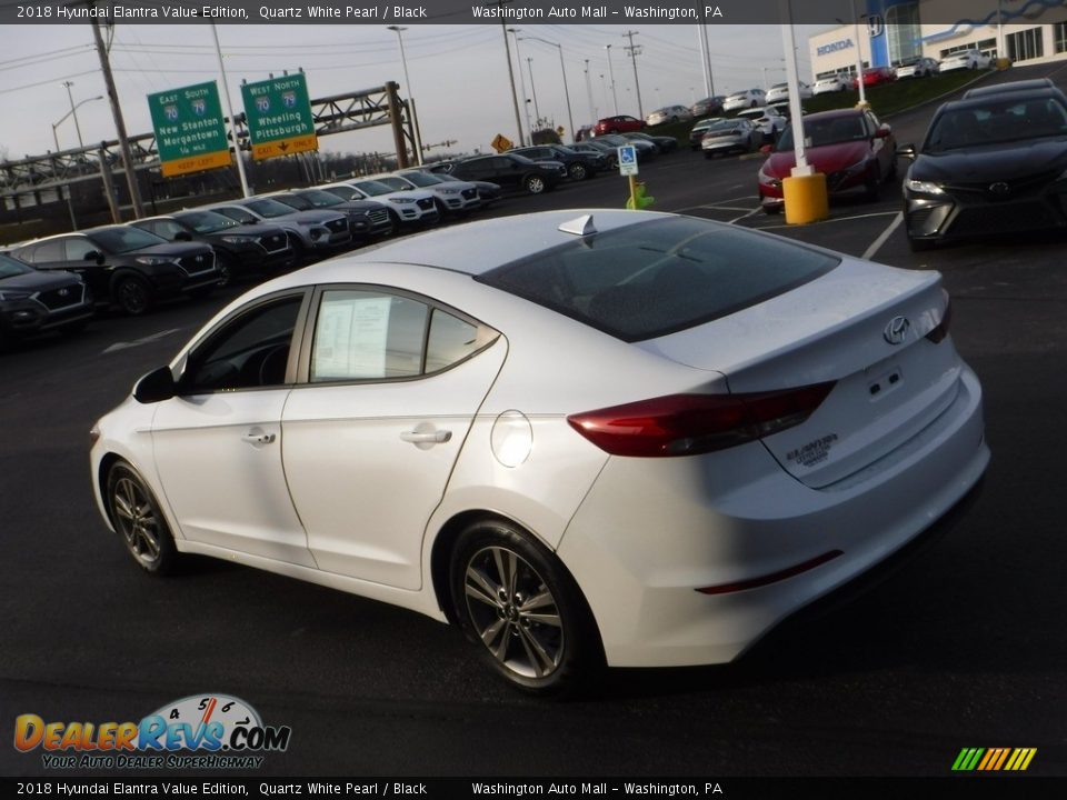 2018 Hyundai Elantra Value Edition Quartz White Pearl / Black Photo #8