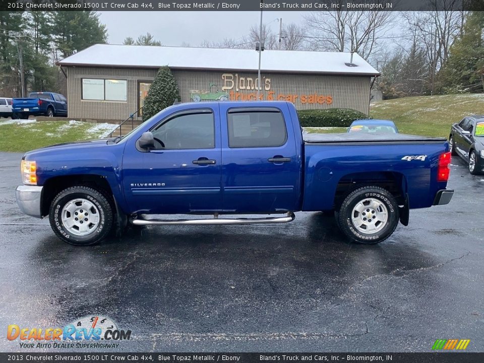 2013 Chevrolet Silverado 1500 LT Crew Cab 4x4 Blue Topaz Metallic / Ebony Photo #1