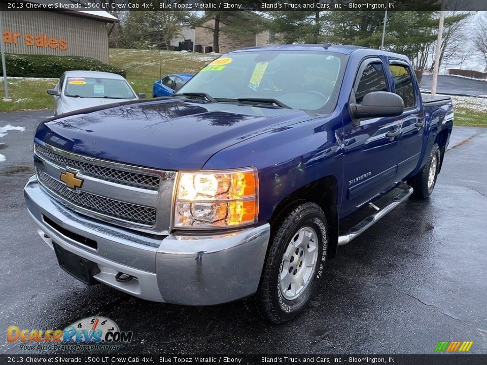 2013 Chevrolet Silverado 1500 LT Crew Cab 4x4 Blue Topaz Metallic / Ebony Photo #2