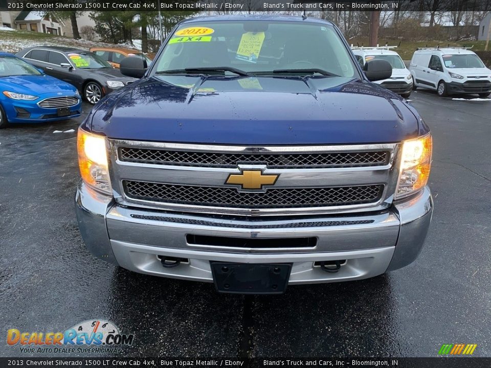 2013 Chevrolet Silverado 1500 LT Crew Cab 4x4 Blue Topaz Metallic / Ebony Photo #3