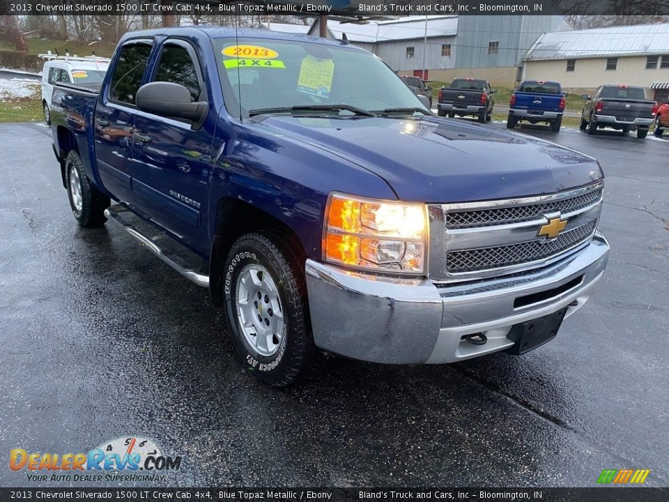 2013 Chevrolet Silverado 1500 LT Crew Cab 4x4 Blue Topaz Metallic / Ebony Photo #4