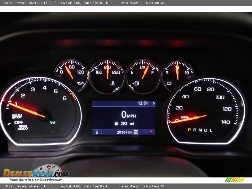 2019 Chevrolet Silverado 1500 LT Crew Cab 4WD Gauges Photo #9