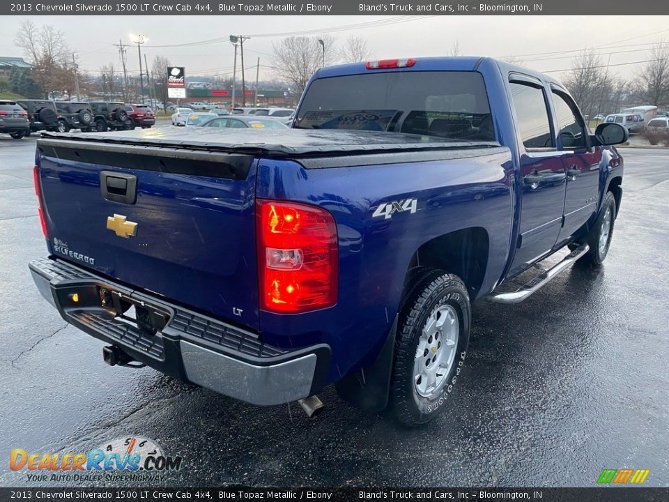 2013 Chevrolet Silverado 1500 LT Crew Cab 4x4 Blue Topaz Metallic / Ebony Photo #6