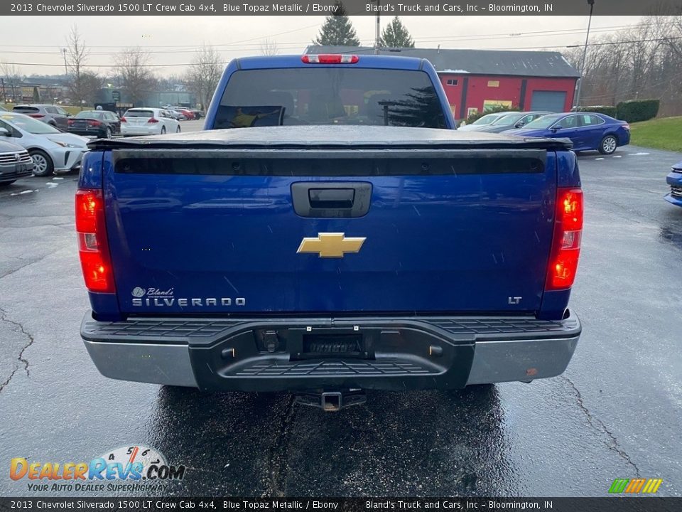 2013 Chevrolet Silverado 1500 LT Crew Cab 4x4 Blue Topaz Metallic / Ebony Photo #7